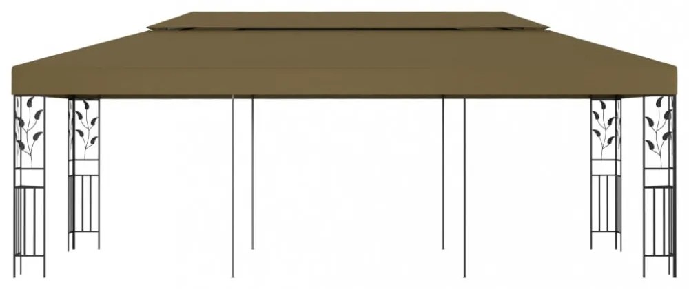 tópszínű pavilon 6 x 3 m 180 g/m²