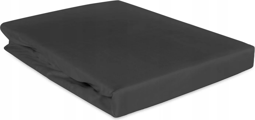 Pamut-szatén gumis lepedő 90x200 Darymex fekete