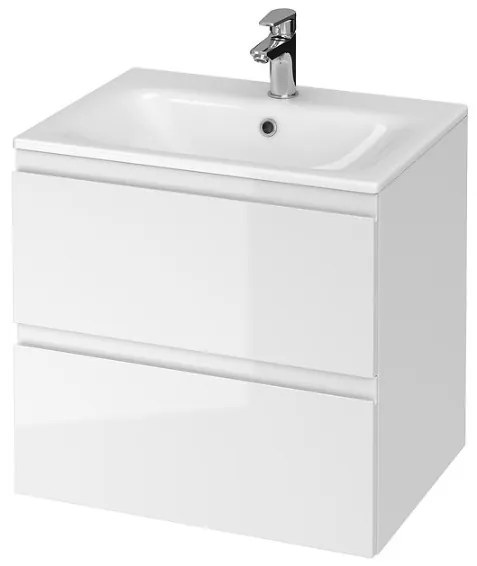 Cersanit Moduo, függő szekrény mosdóval 60cm, fehér, S801-314-DSM