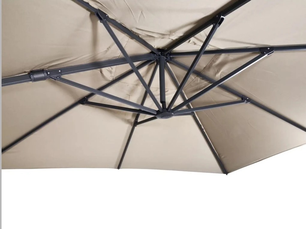 Virgo Flex napernyő 3x3 m bézs + keresztállvány
