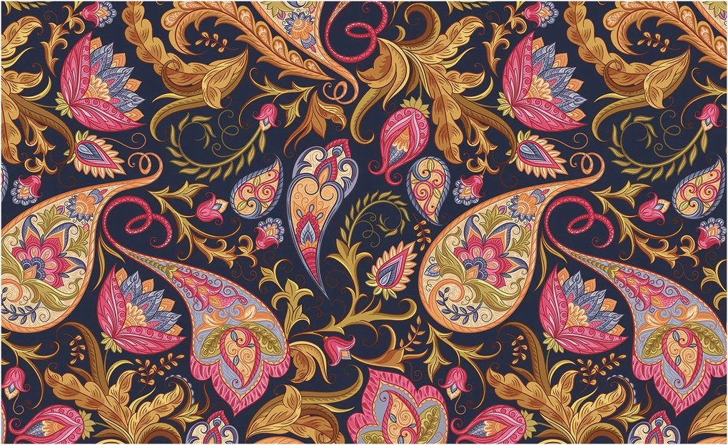 Dekoratív Fotótapéta Hálószobába Színes paisley 416x254