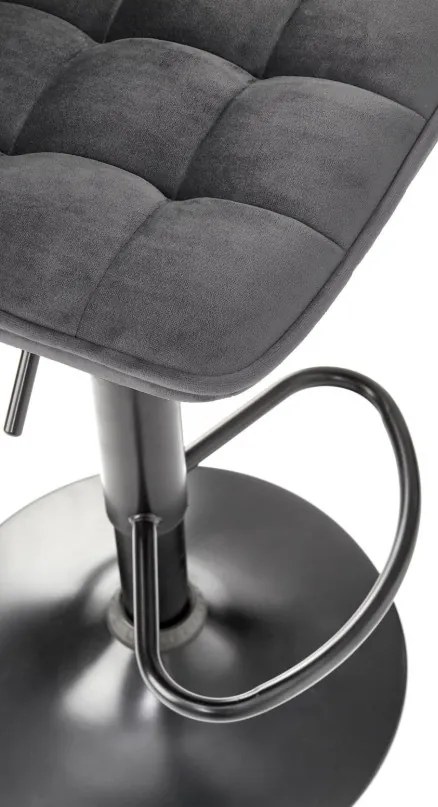 H-95 Szürke Bárszék Állítható Magassággal