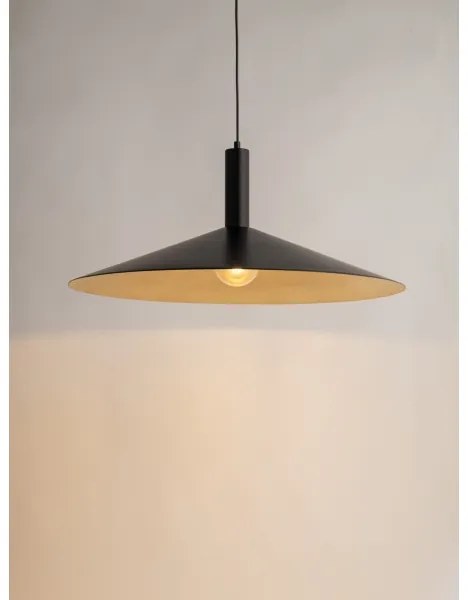 Csillár zsinóron CAPRI 1xE27/15W/230V átm. 70 cm fekete/arany