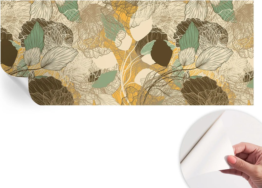 Dekoratív öntapadós fotótapéta irodába Növényi szépség 250x104 cm