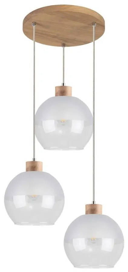 Spot-Light 1860374R - LINEA 3xE27/60W/230V függeszték kábellel