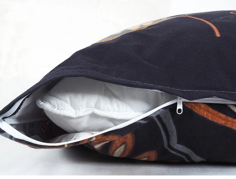 B.E.S. Petrovice Flanel ágynemű Noční listí(Éjszakai levelek), 140 x 200 cm, 70 x 90 cm