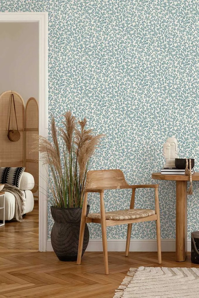 Holden Decor Wanderlust Posidonia kék korallos vlies tapéta – 92042