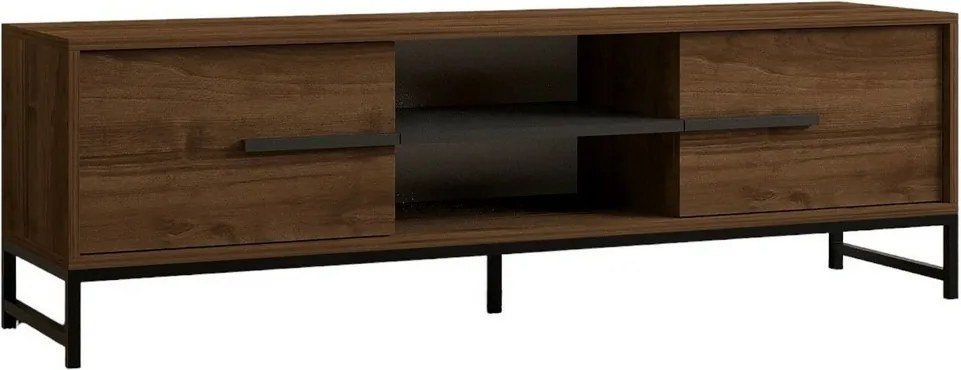 Mono Walnut and Black TV-asztal