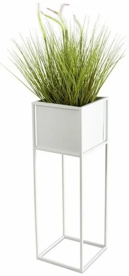 Virágállvány 70x24 cm, fehér