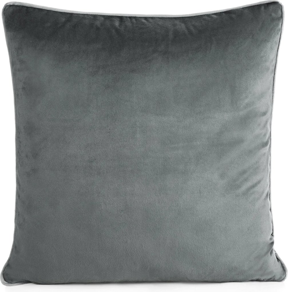 Gaja Jancsi párnahuzat 2 60x60 cm grafit bársony díszpárna Glamou