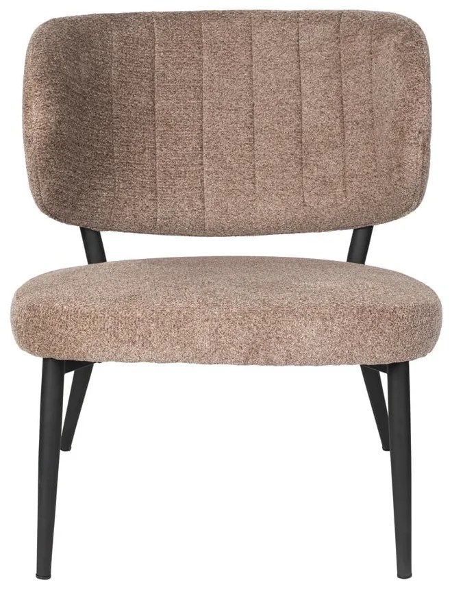 Világosbarna fotel Sanne – White Label