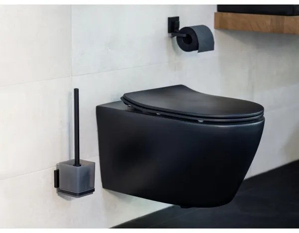 WENKO 71447800 - VACUUM-LOC QUADRO ED WC-papír tartó 14x11 cm fekete