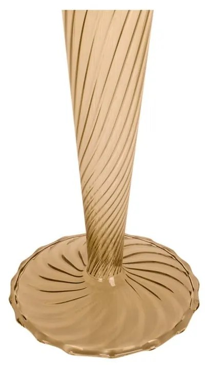 Swirl világosbarna üveg gyertyatartó, magasság 26,5 cm - PT LIVING