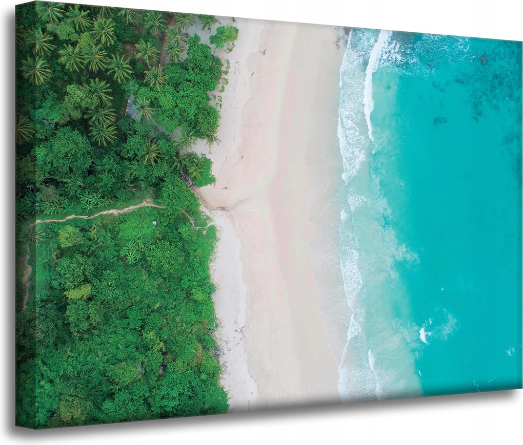 Vászonkép Tenger Hullámok Homok Természet 70x50 cm Ideális ajándék