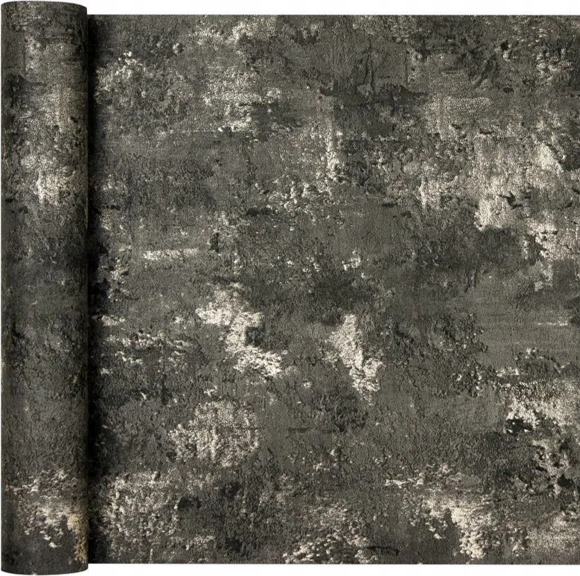 Vinyl tapéta Vastag Vakolat fekete-arany