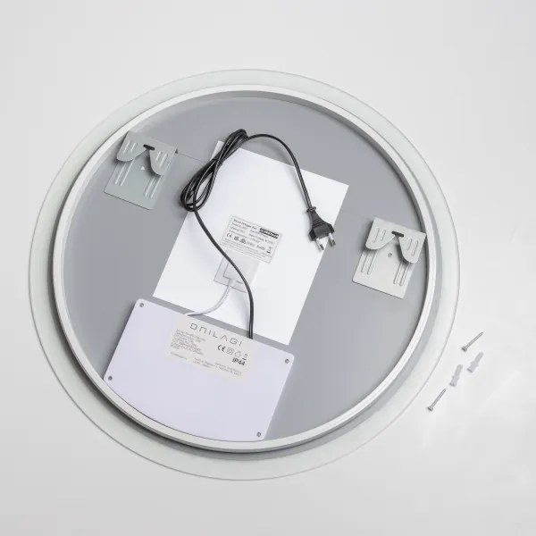 Brilagi - dimmelhető, fűtött LED-es tükör beépített világítással CLARA ECO LED/12W/230V átm. 60 cm IP44