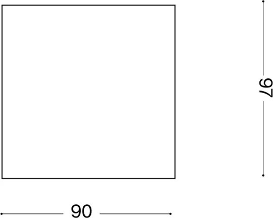 Ideal Lux - Kültéri spotlámpa TECHO 1xGU10/20W/230V 9x9 cm IP54 barna