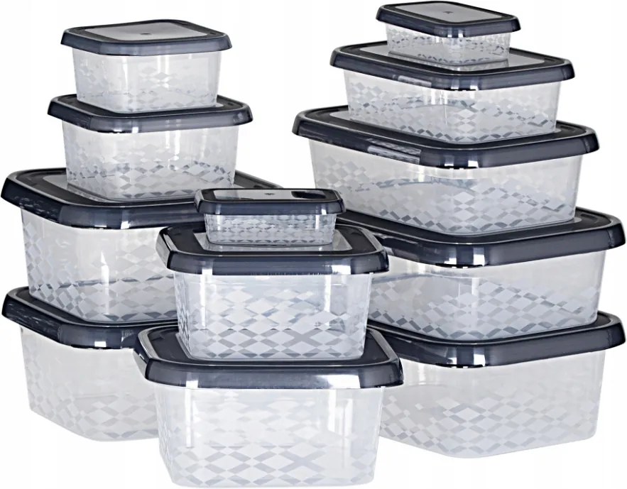 Ételtároló Doboz Készlet 12db-os Fedél Ételtároló Dobozok