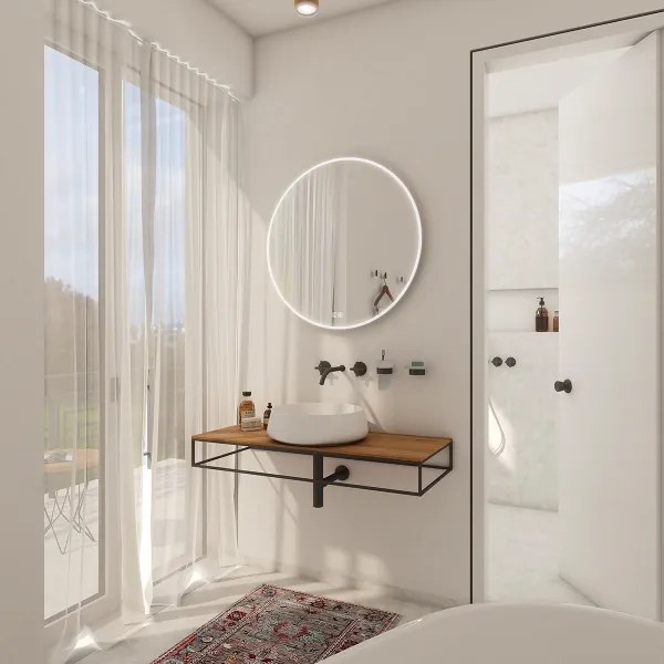 NIMCO ZP 26000RVX - LED háttérvilágítású fürdőszobatükör 3000-6500K, átmérő 60 cm, IP44