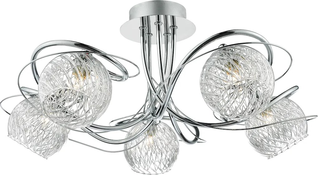 Dar lighting glamour modern mennyezeti lámpa rehan csiszolt króm darreh0550
