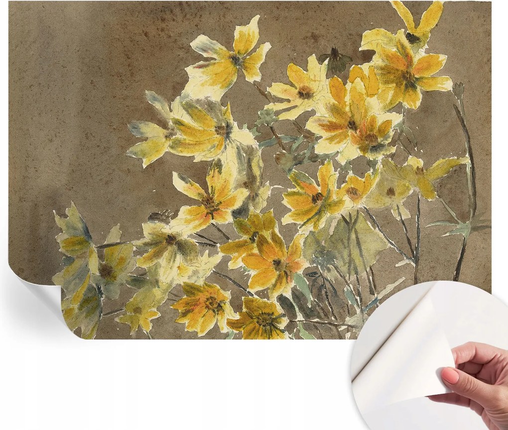 Öntapadós fali fotótapéta Hálószobába Napsütötte csokor 208x146 cm