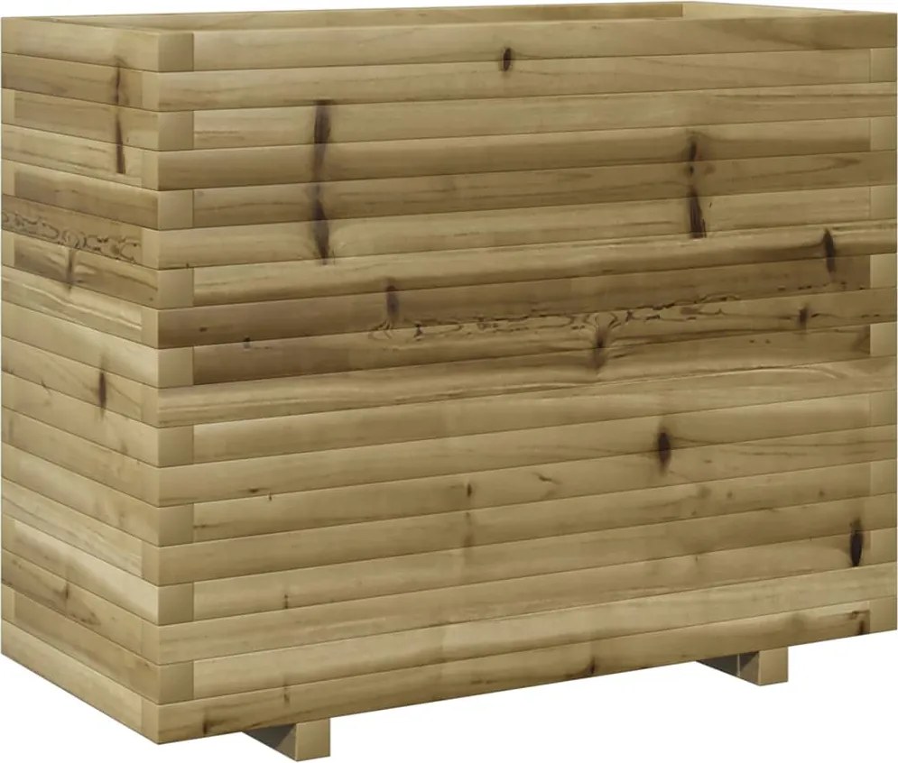 vidaXL impregnált fenyőfa kerti virágláda 90x40x72,5 cm