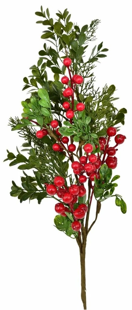 Karácsonyi díszített ág Navara, 70 cm