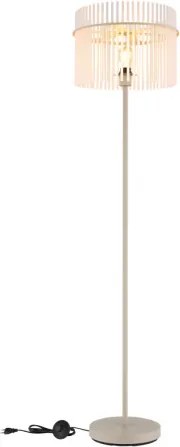 Globo 15698SB Állólámpa, matt homokszínű fém, szatén üvegrudak, fekete PVC kábel, lábkapcsoló a kábelen, ø: 380mm, M: 1520mm, kábelhossz 1800mm, 1x E27 60W 230V izzó nélkül