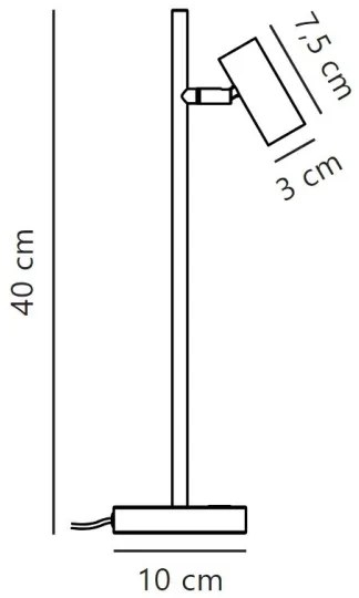 Nordlux - LED Dimmelhető asztali lámpa OMARI LED/3,2W/230V fekete