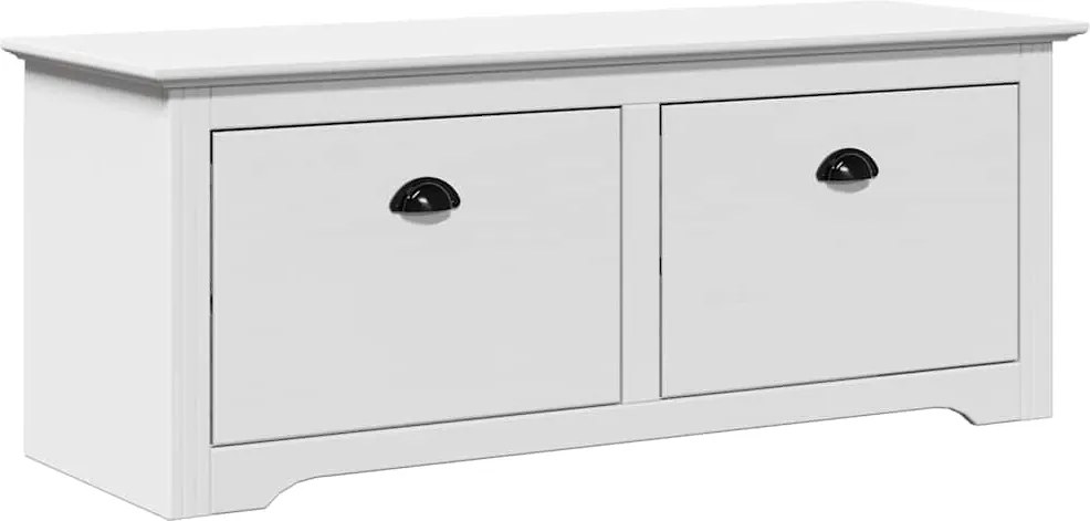 vidaXL előszobai pad "BODO" Fehér 114x40x45 cm
