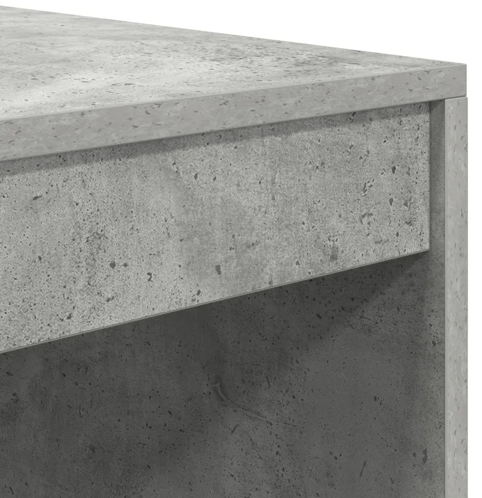 Íróasztal Beton Szürke 80x50x76 cm Mérnöki Fa