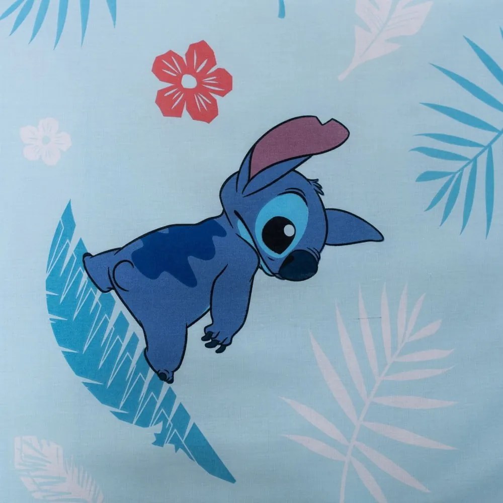 Kék egyszemélyes pamut gyerek ágyneműhuzat 140x200 cm Lilo and Stitch "Blue" – Jerry Fabrics