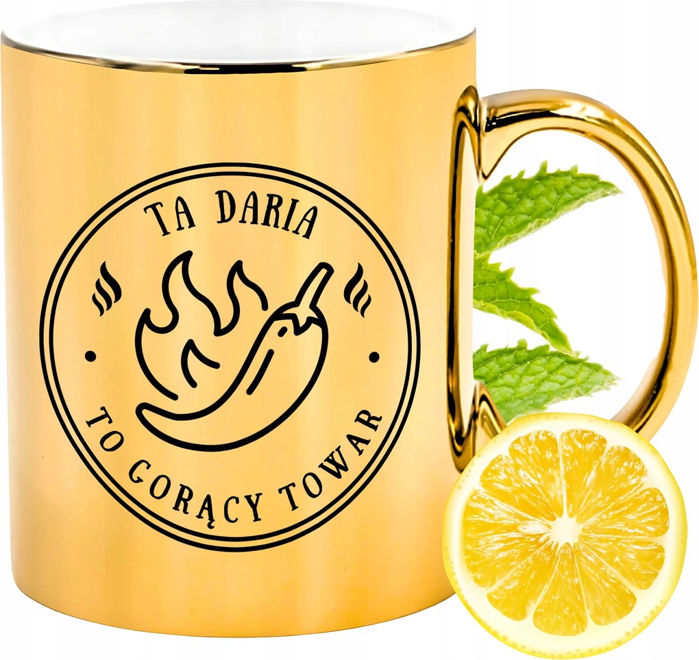 Prémium Arany Csillogó Bögre Ajándék Fényképes Nyomtatott