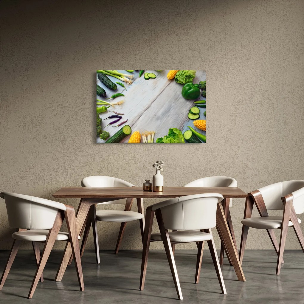 Zöldség képe (90x60 cm)