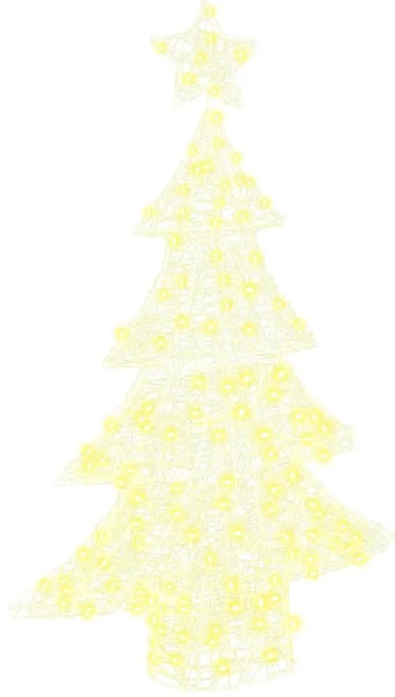 Karácsonyfa 100 LED-del Meleg fehér 120 cm Akril