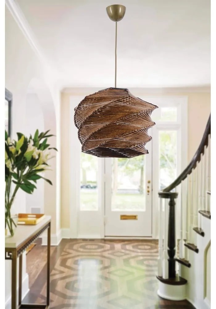 Világosbarna függőlámpa ø 32 cm Ruche – Opviq lights