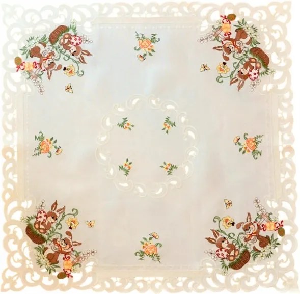 Abrosz 110x110 húsvéti hímzett nyuszi 8983t