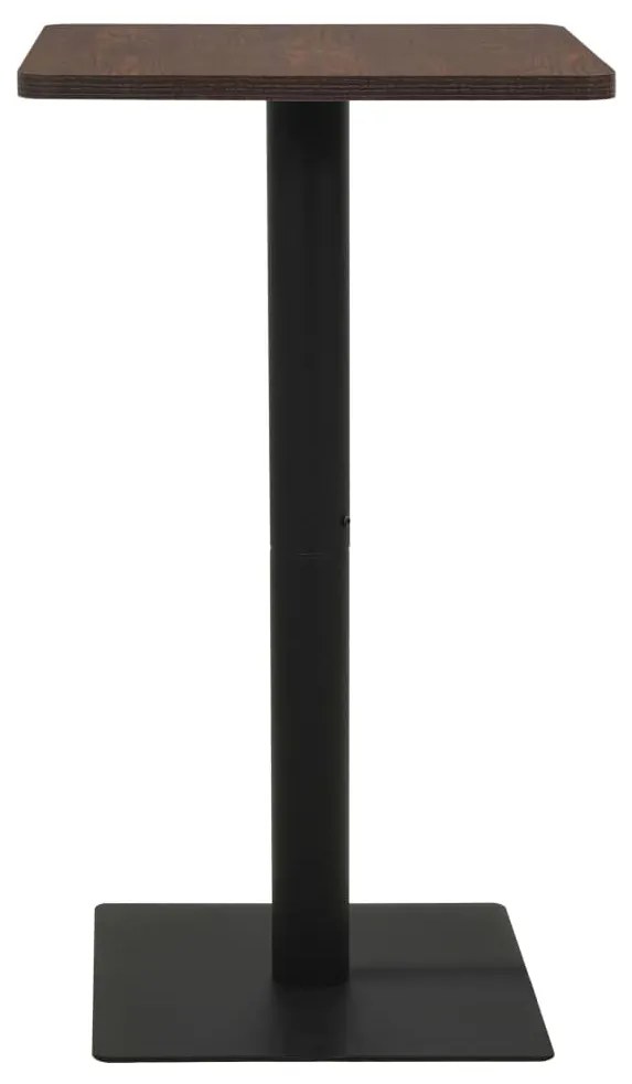 sötétbarna bisztróasztal 50 x 50 x 107 cm