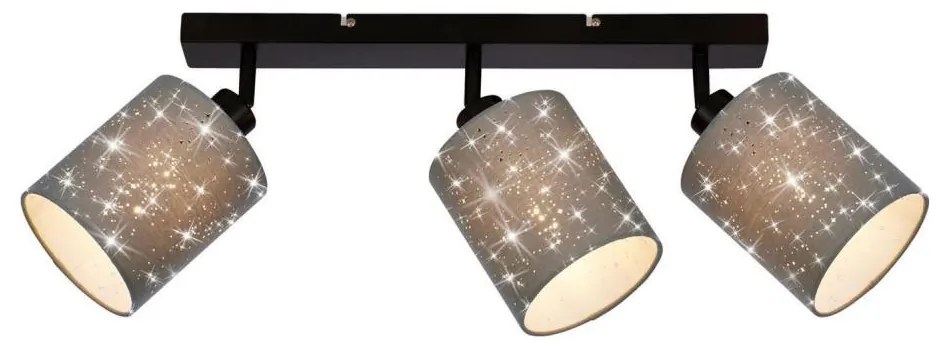 Briloner 2078-034 - spotlámpa SPOTLIGHT 3xE27/25W/230V szürke/fekete