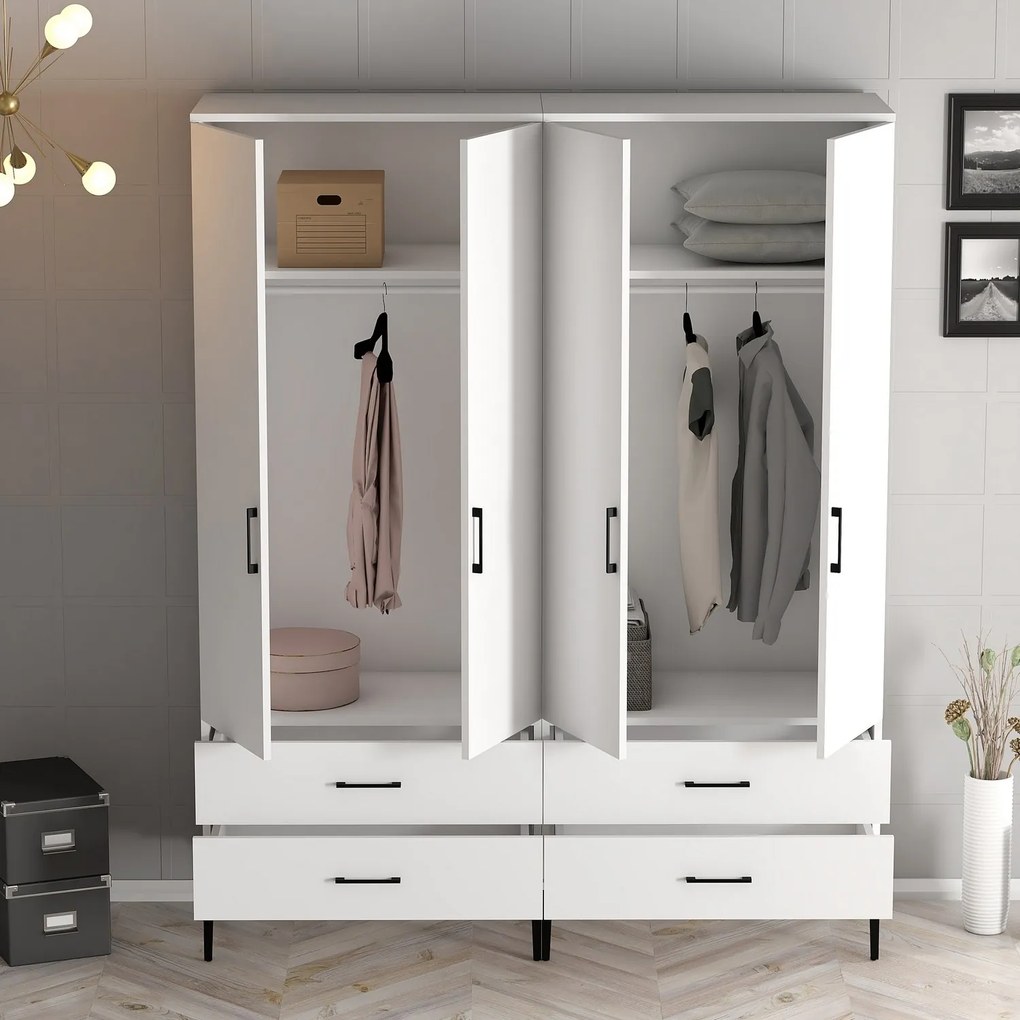 Ruhásszekrény Kiara TT (fehér). 1088315