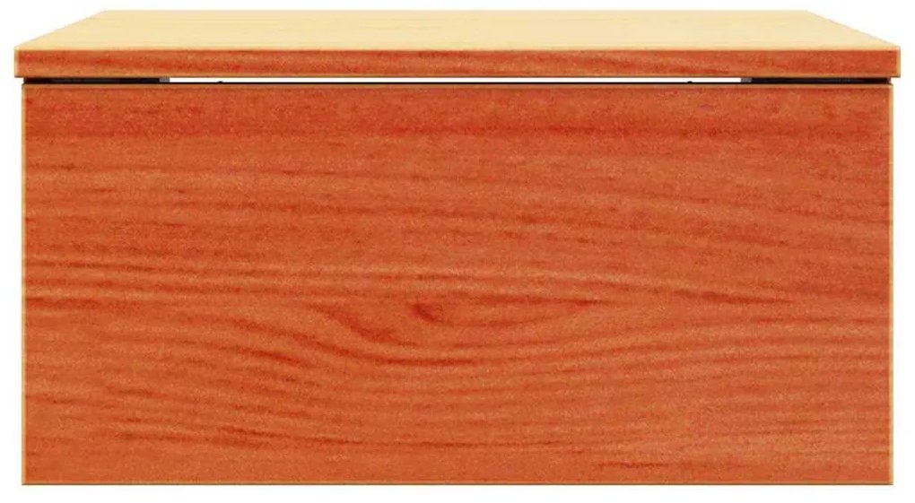 Éjjeli asztal 2 pcs Viaszbarna 37 x 35 x 18.5 cm Tömör fenyőfa