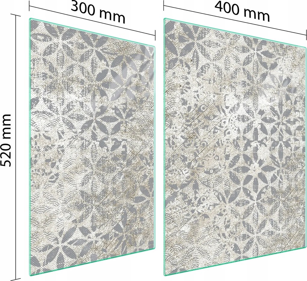 Üveg Tűzhelyvédő Főzőlap 70x52 Szürke Edzett Üveg