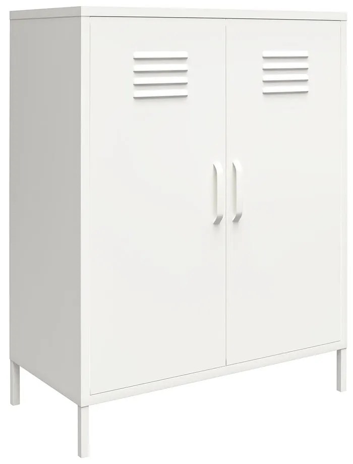 Fehér fém szekrény 40x102x80 cm Mission District – Støraa