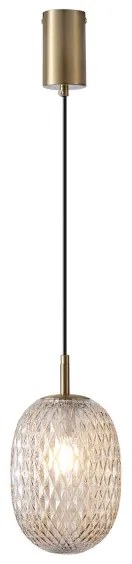 Csillár zsinóron 1xE14/25W/230V átlátszó átm. 15 cm