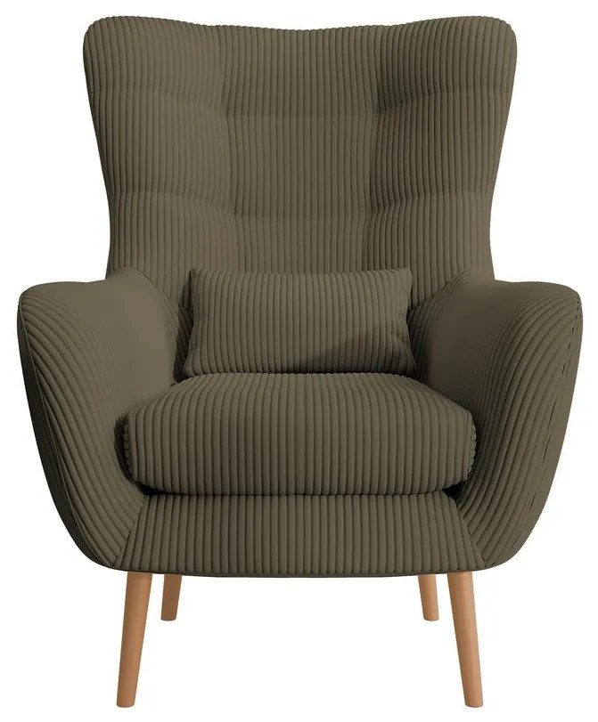 Fotel lábtartóval Veneza VZ2 (oliva + bükk). 1099399
