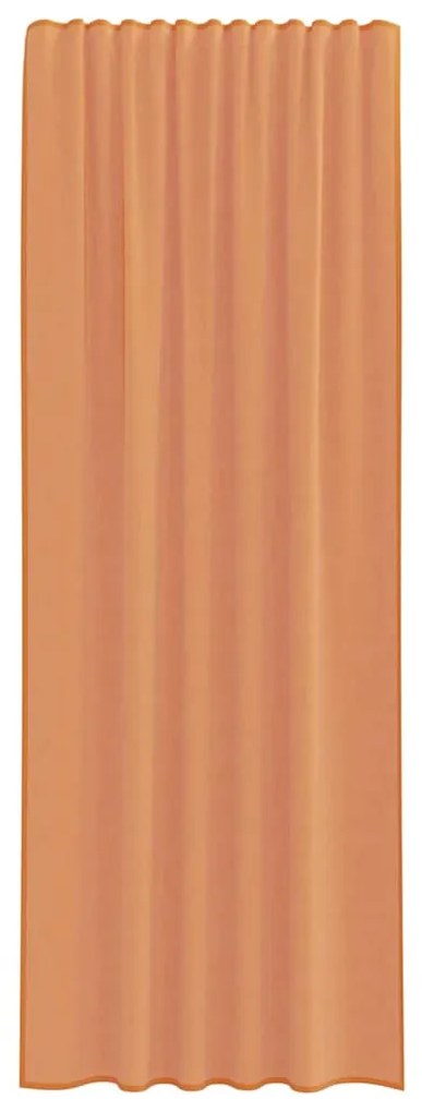 2 db terrakotta fátyolfüggönyök hurokkal 140x260 cm