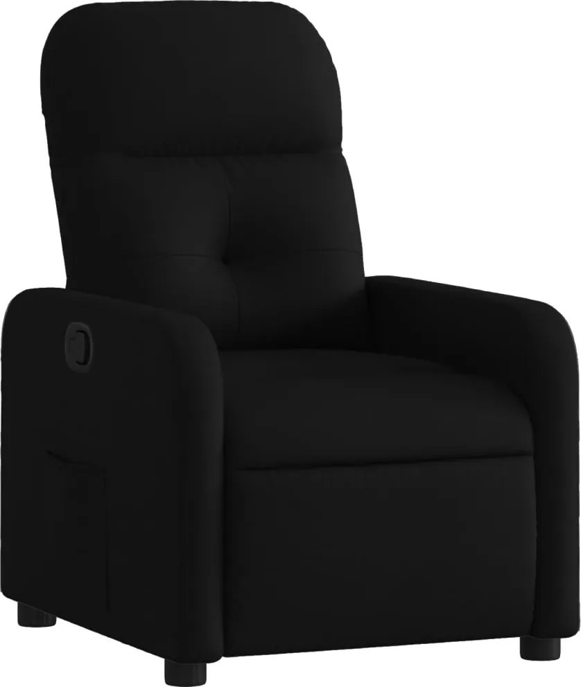 vidaXL fekete szövet dönthető fotel