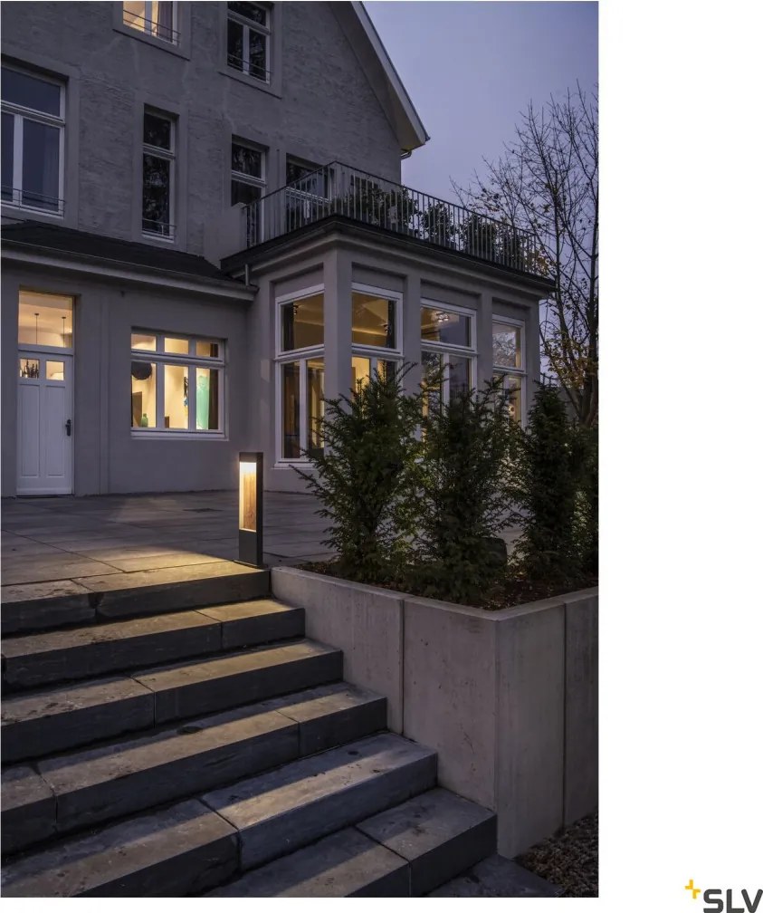 SLV 1002957 FLATT Modern Kültéri Állólámpa Antracit, Barna LED IP65