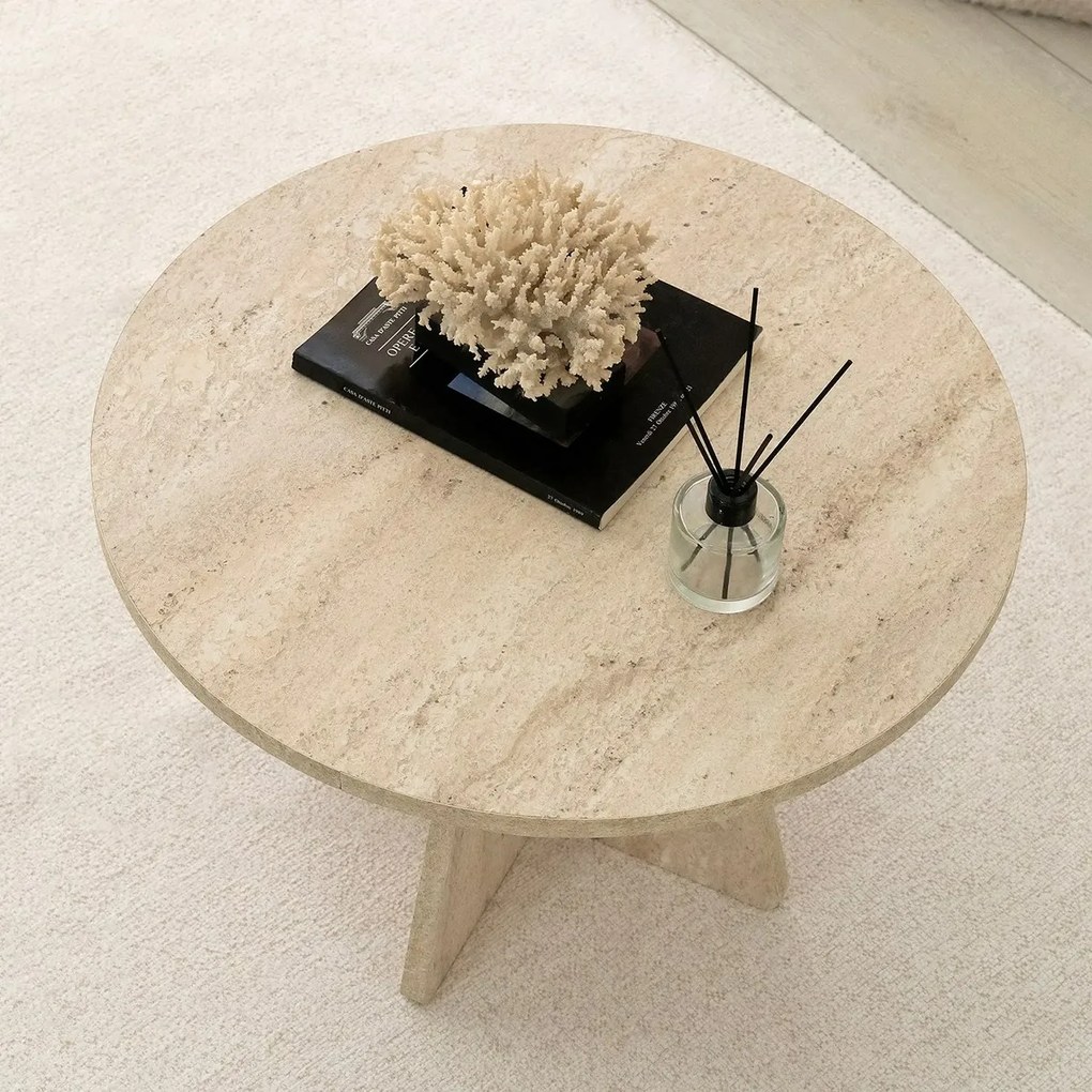 Mushroom Travertine konferenciaasztal