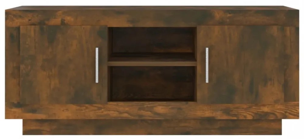 füstös tölgy színű szerelt fa TV-szekrény 102 x 35 x 45 cm